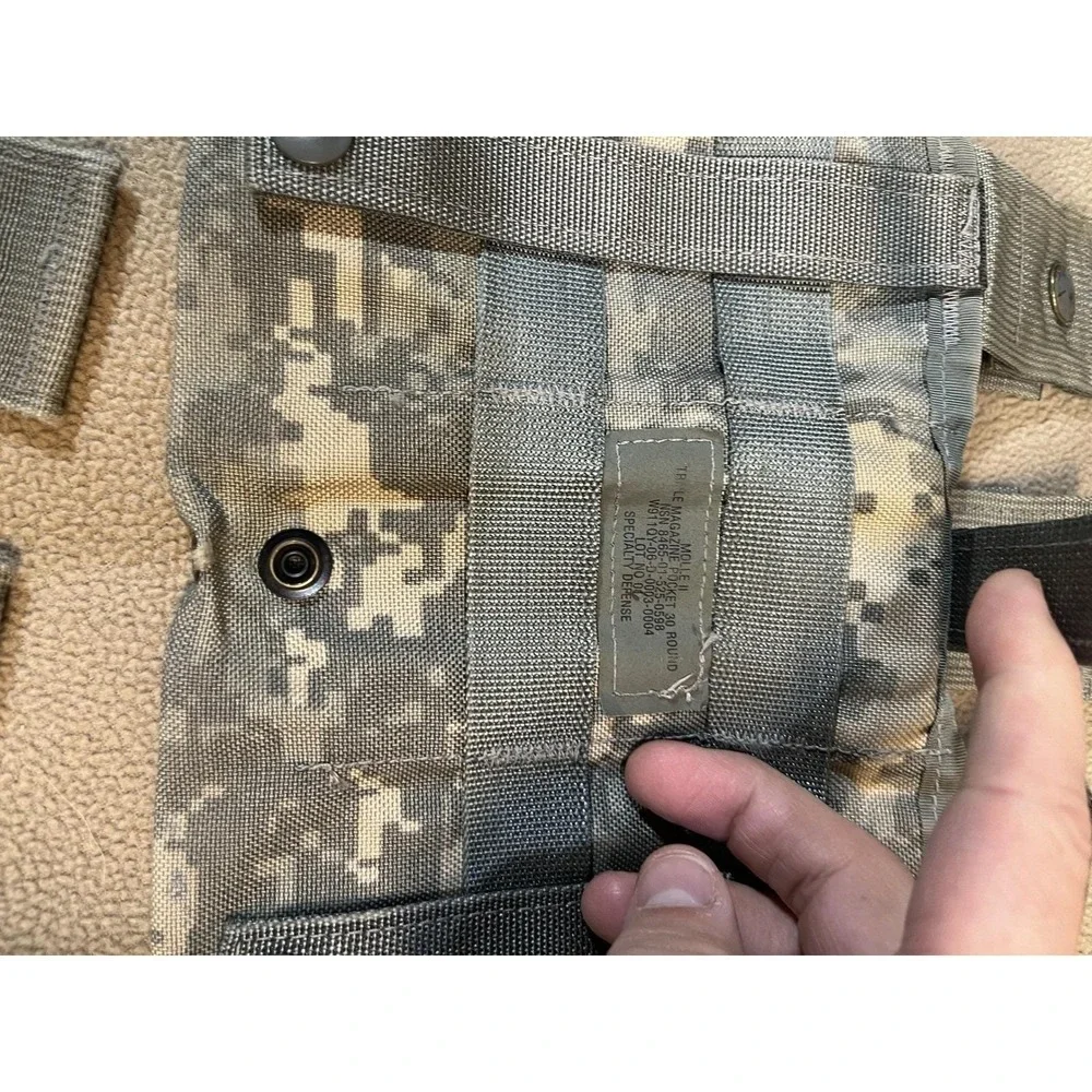 Set of 5 MOLLE Triple Magazine Pouch Dump Pouch‎ Army Digital Camo